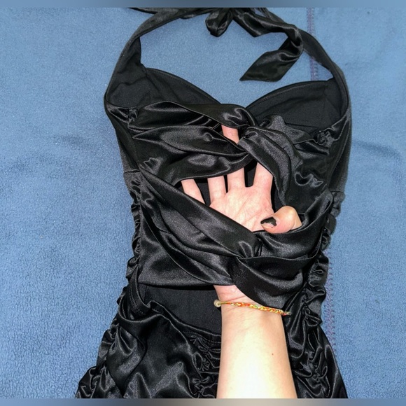 Vintage Ruby Rox Ruched Halter Dress - Picture 3 of 3